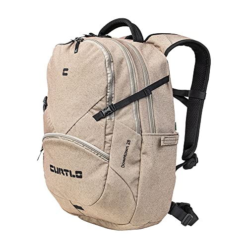 Mochila de Uso Diário Downtown 28L - com Rain Cover, Curtlo, Unissex, Areia