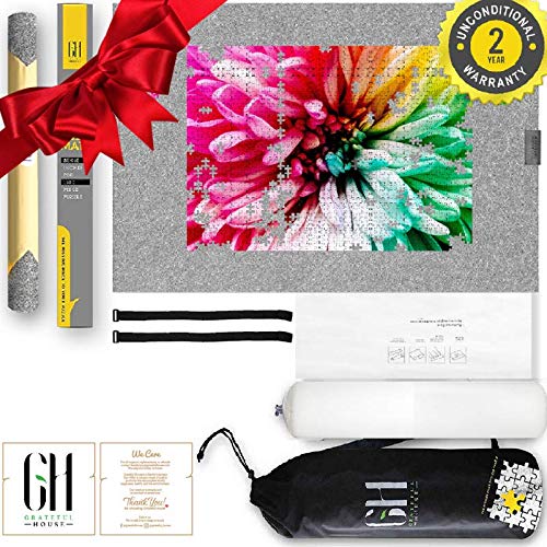 GRATEFUL HOUSE Premium Wool Blend ROLL UP Puzzle MATS for Jigsaw Puzzles. Wool