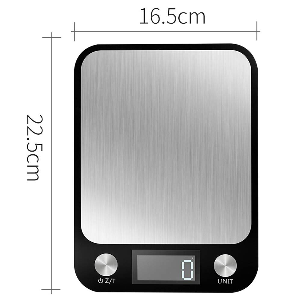 5 kg 10kg cyfrowa waga elektroniczna do kuchni precyzyjna waga do pieczenia jedzenie biżuteria wodoodporna do domu ze stali nierdzewnej