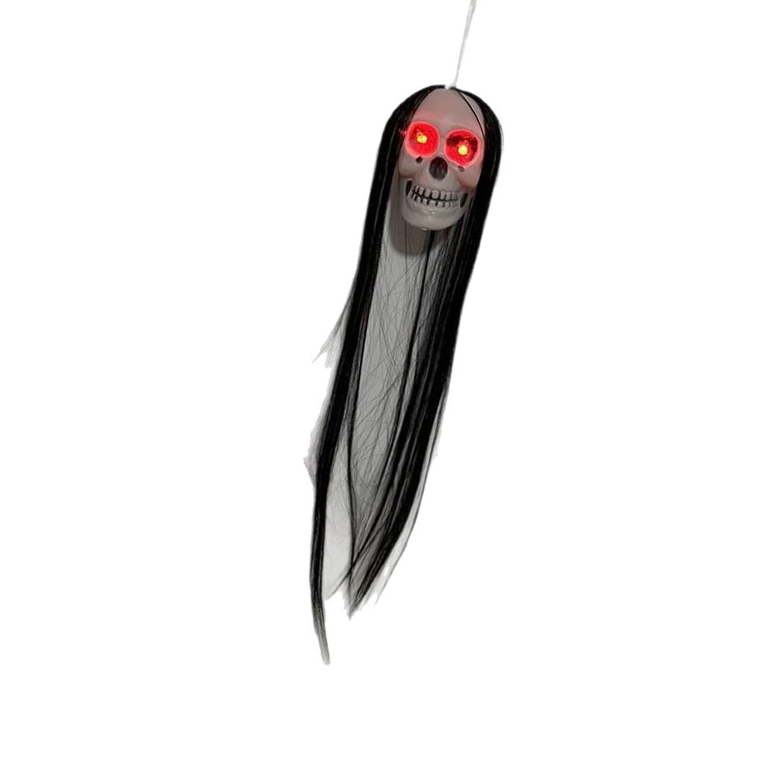 Jazuaiao Realistic Halloween Skeleton Specter Ornament Ideal for Indoor and Outdoor Decoration Party Supplies Skull Hanging Deck