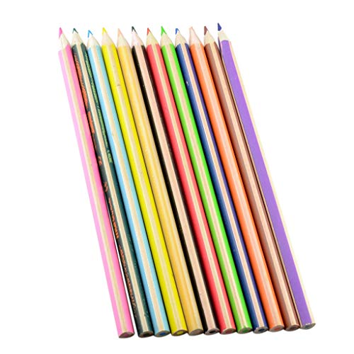 Colored Pencils - 12pcs Vibrant Colors Art Drawing Colored Pencils Set for Adult Kids Coloring Books, Sketching, Painting
