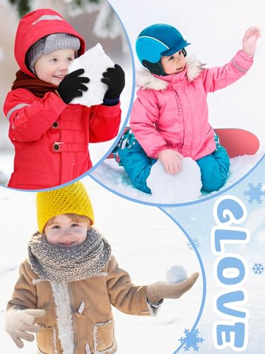 Image of Syhood 5 Pairs Kids Winter Gloves