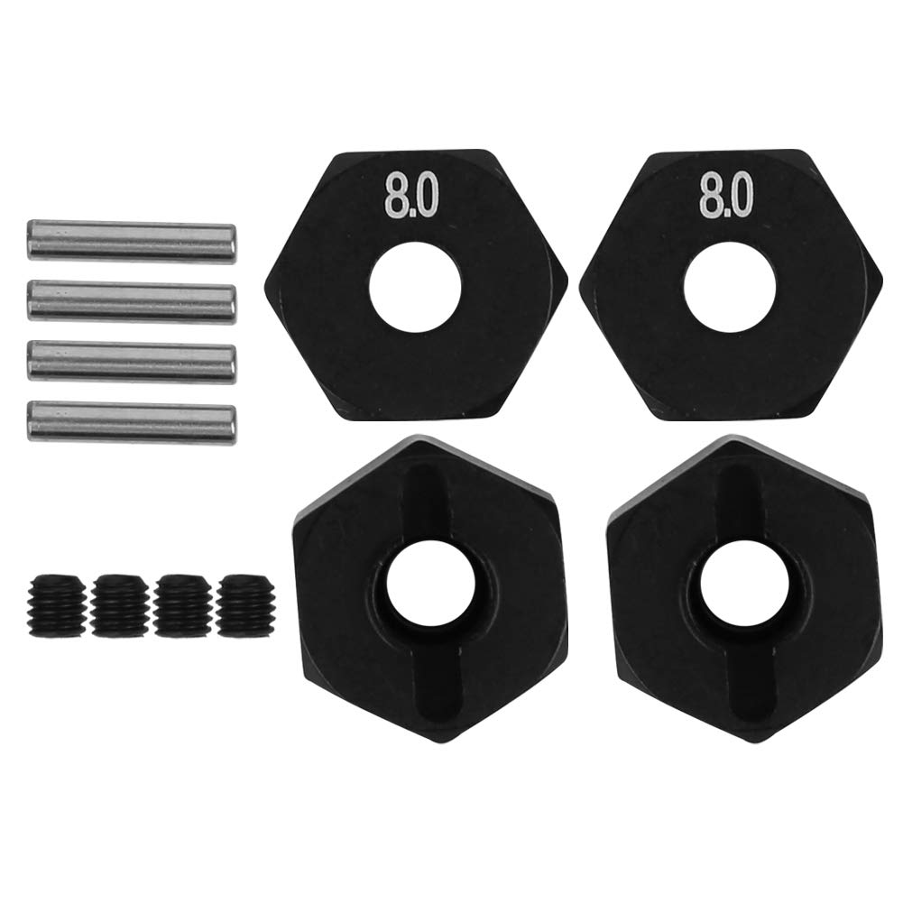 Yctze Ruota Hex Hub Rc Rimorchio Ruota Hex Hub Upgrade Parte Accessori Fit Per Scx10 90046 90047 Rr10 Rcwler Distanziali Ruote 1/10 (8,0 mm)