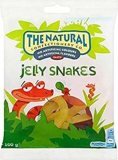 The Natural Confectionery Co Jelly Snakes 160g - Pack of 6