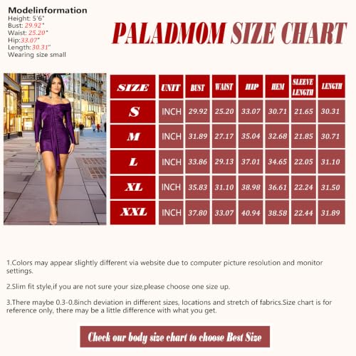 Image of Women's Casual Round Neck Long Sleeve Night Club Party Sexy Sparkly Bodycon Wrap Mini Dress