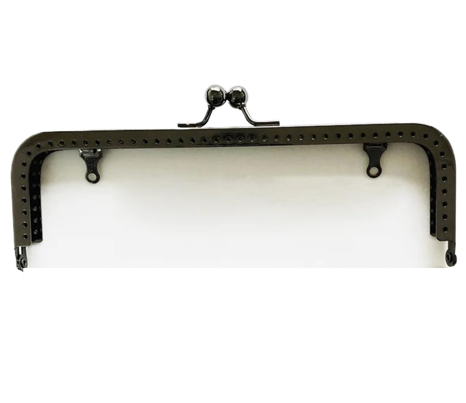 Taschenverschluss 10 Stück Metall-Geldbörsenrahmen-Griffe for Clutch-Taschen, Handtaschenzubehör, Herstellung von Kussverschlüssen, 4 Farben(10PCS-18.5cm-Black)