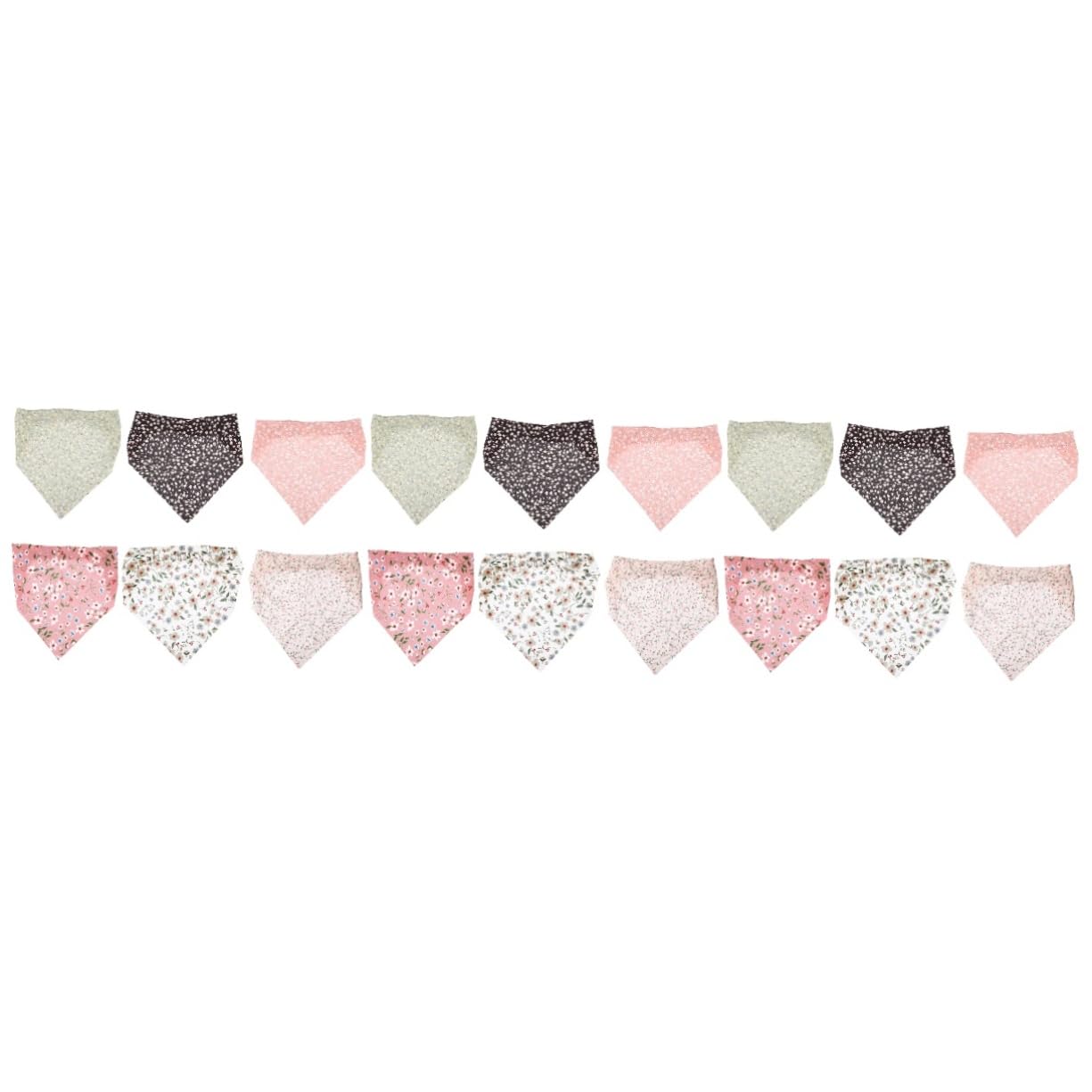 Healeved Pañuelos Mujer 18 Piezas Triangular Hair Band Hair Ties Turbante Elástico Bandanas Pañuelo Diademas Para Pañuelos Para El