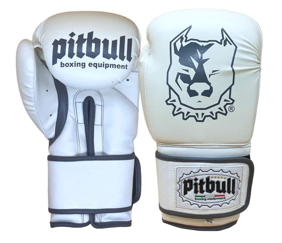 Pitbull Boxing Equipment Handschuh 10 Unzen Weiß Sport & Freizeit
