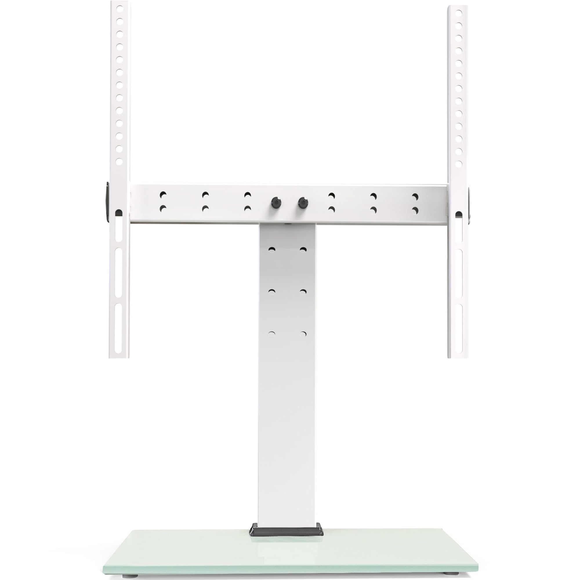 FITUEYES TV Mount Stand on Table for 27 to 55 Inch LCD LED Flat Screen, Tabletop TV Stand White with Height Adjustment Max VESA 400x400 mm TT103903GW