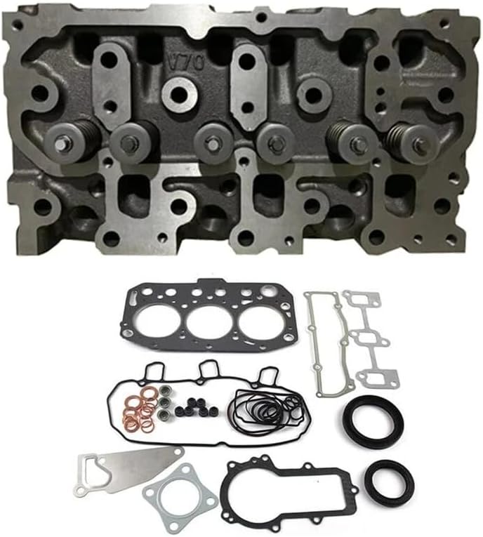 3TNV70 Complete Cylinder Head with Gasket kits For John Deere XUV85 UTV 850D 855D Crossover Gator