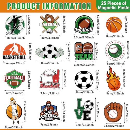 Imanes decorativos deportivos pack 48 unidades miniatura 2