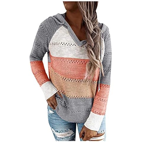 Riou Sudadera Mujer con Capucha Talla Grande Cover