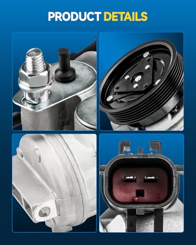 Image of PHILTOP 140182C Air Conditioner AC Compressor with Clutch for Chrysler 300 2005-2006 3.5L, Dodge Charger 2006 3.5L,Magnum 2005-2006 3.5Liter