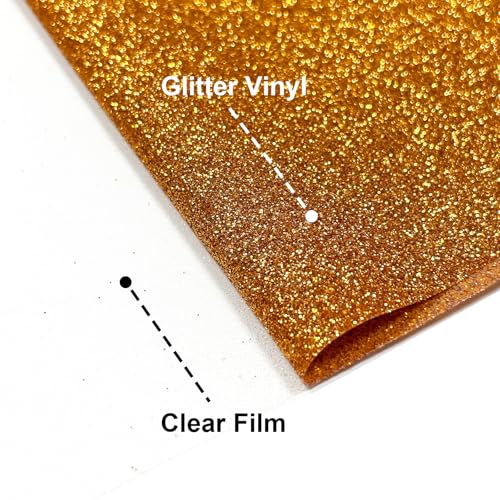 Image of Glitter Heat Transfer Vinyl 30-Color Pack, 12 inchx10 inch Perfect for T-Shirts, Bags & Shoes | Compatible with All Cutter Machines | Easy to Cut, Weed & Apply | Durable, Washable & Long-Lasting Designs