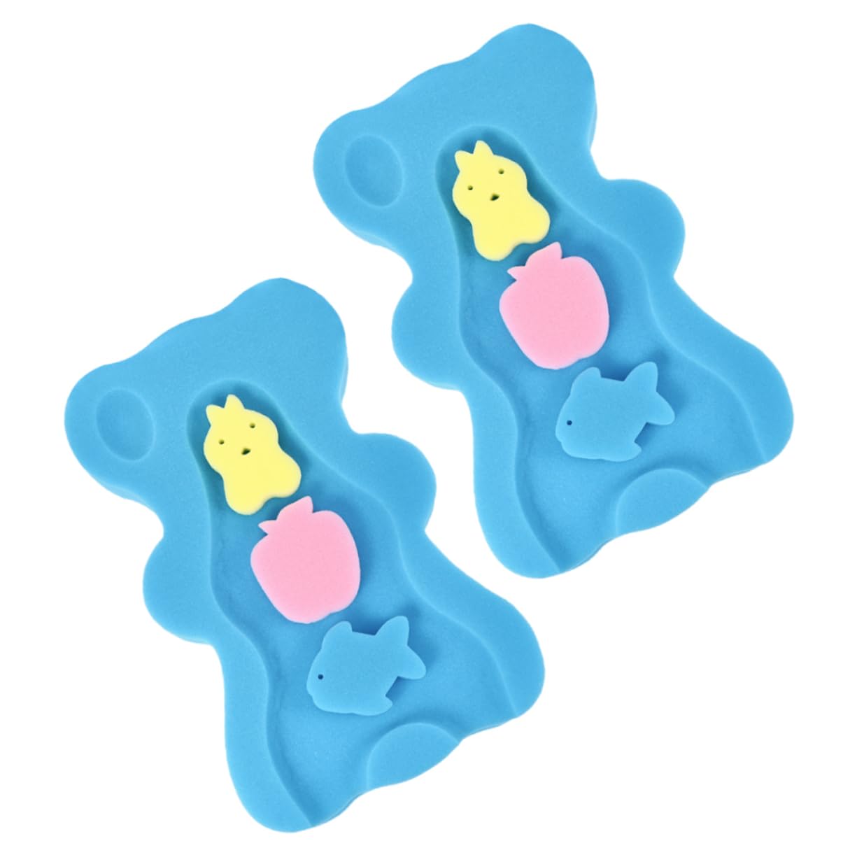 2piezas Asiento De Baño Para Recién Nacidos Alfombrilla Antideslizante Lavable y
