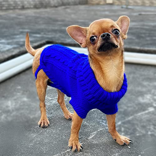 Dog Clothes For Small Dogs Girl Boy Chihuahua Yorkie Clothes Dog Sweatshirt Puppy Sweater Cat Sweater Dog Apparel & Accessories (Small) For 2.5-3.7Lbs #TOP1