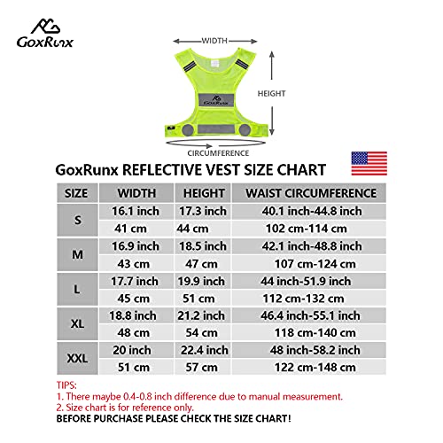 Goxrunx CDGGB-1757 Reflective Vest Running Gear, Lightweight Motorcycle Cycling Reflective Vests With Large Pocket & Adjustable Waist For Women Men Running Safety Vest thumb #4