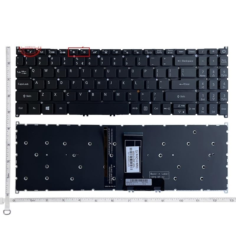 Clavier Acer Aspire A315-58G A515-56G S50-53 QWERTY US