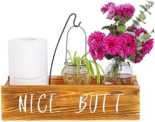 Miniatura 7 de SERENITA Bonita caja de decoración de baño, divertido soporte de papel higiénico, decoración de baño de granja, organizador de almacenamiento de