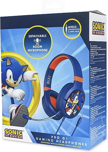 Image of OTL Technologies SH0901 Sonic The Hedgehog Pro G1 Wired Gaming Headphones