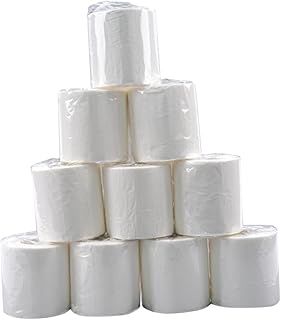 NUOBESTY 10 Rolos De Papel Higiênico Comercial Papel Higiênico Papel Higiênico Doméstico Papel De Seda Papel Em Rolo Comercial Papel Higiênico Branco