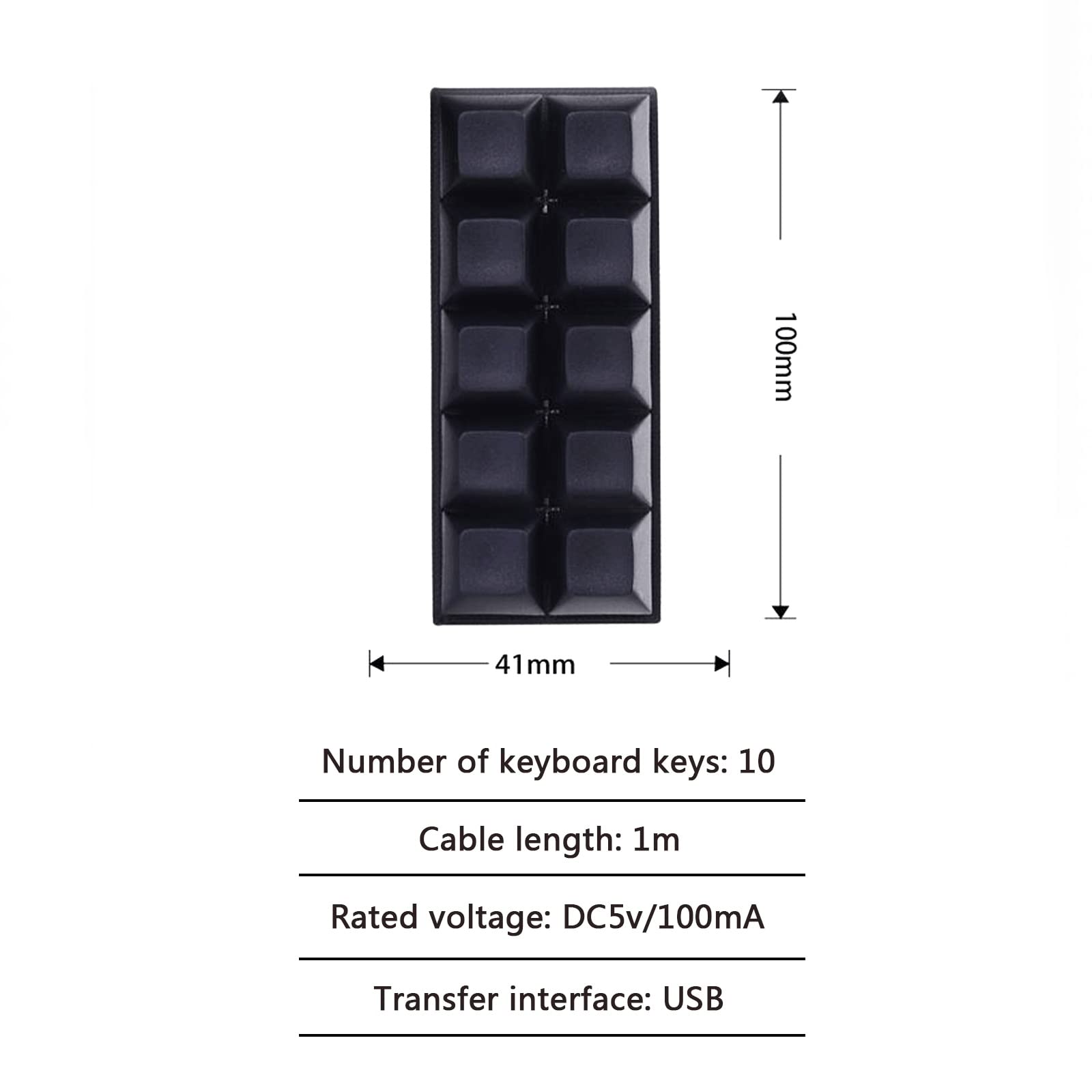 Tastiera 6 Tasti Gaming Keyboard Gaming PC tastiere Programmazione Macro con Software Switch Meccanico Tastiera Standard Nero. Hot Swap Gioco Keyboar Completamente programmabile Tasti