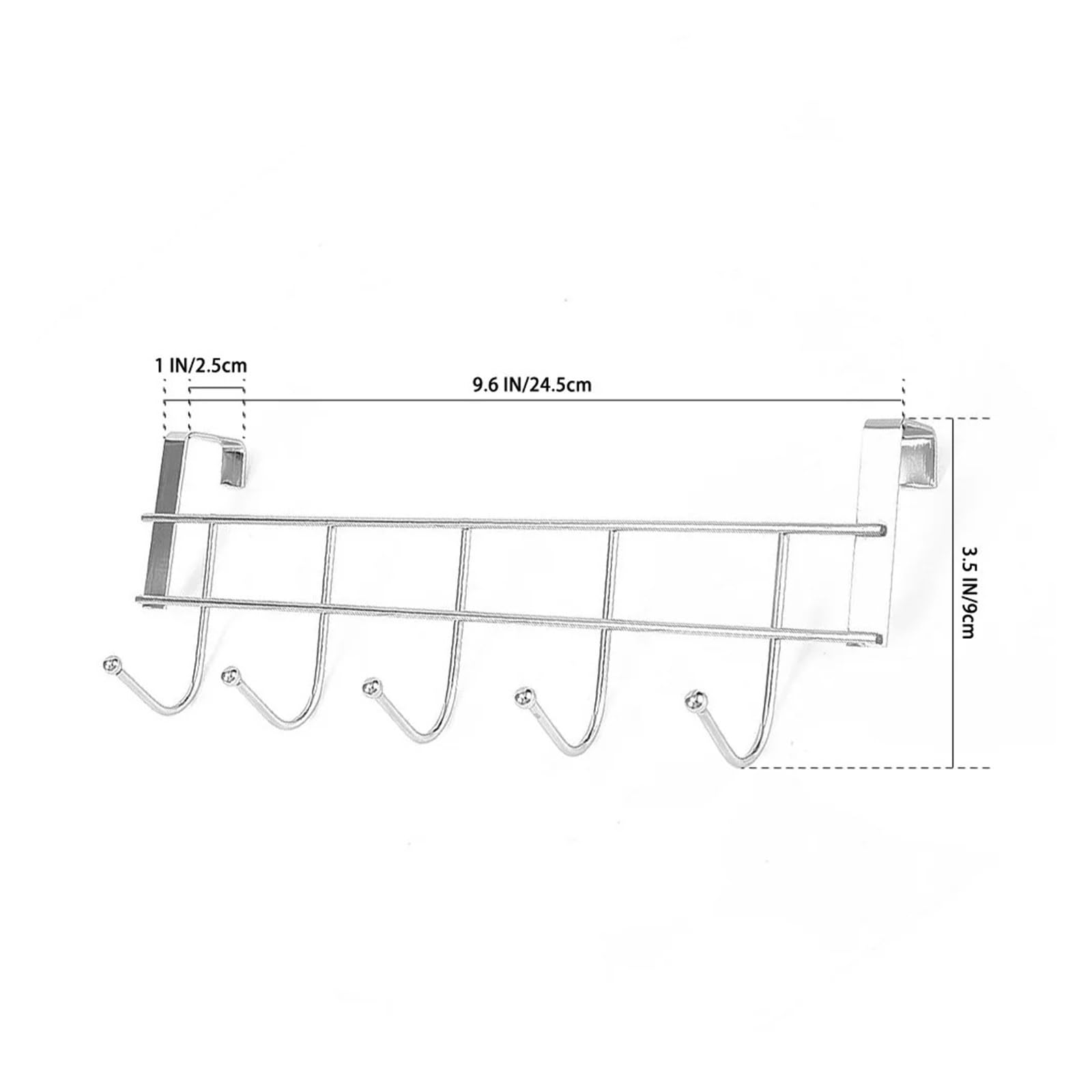Ganchos Para Colgar Puerta 5 ganchos sobre los ganchos de la puerta, colgador for cuarto de lavado, soporte for almacenamiento de toallas y ropa