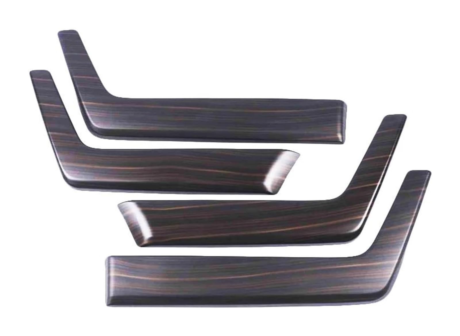 TYTYASS Inner Door Handle for Toyota for RAV4 2019-2021 Car Interior ABS Peach Wood Inner Door Handle Cover Armrest Moulding Trim Sticker Strip(Shape B)
