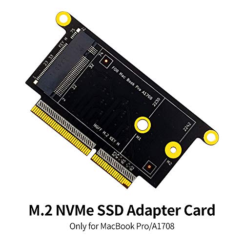 Fesjoy Scheda Adattatore SSD M.2 NVME M.2 Scheda NVMe M Convertitore SSD 2230/2242 Compatible with MacBook PRO A1708