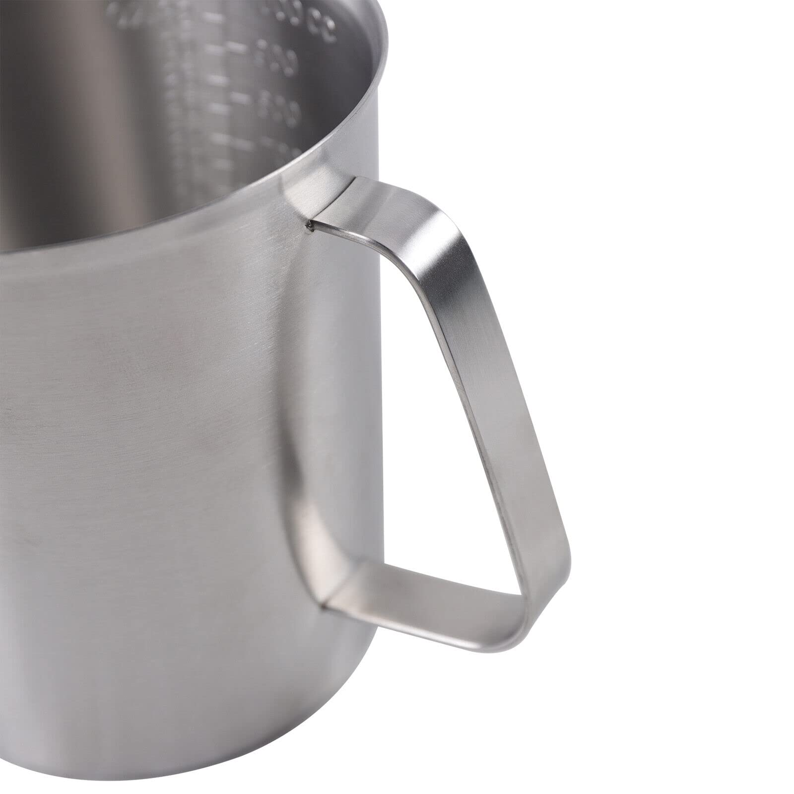 Lot De 2 Verres Doseurs En Inox 500ml Et 1000ml - Avec Graduations Ml/oz, Bec Verseur Et Poignée - Pour Cuisine, Bar, Pâtisserie