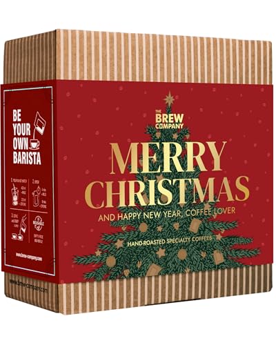 Christmas Coffee Gifts for Men & Women - 7 of the World's Finest Single Estate Specialty & Organic Coffees | Perfect Secret Santa Gift Set Idea for Him & Her | Brew & Enjoy Anytime, Anywhere