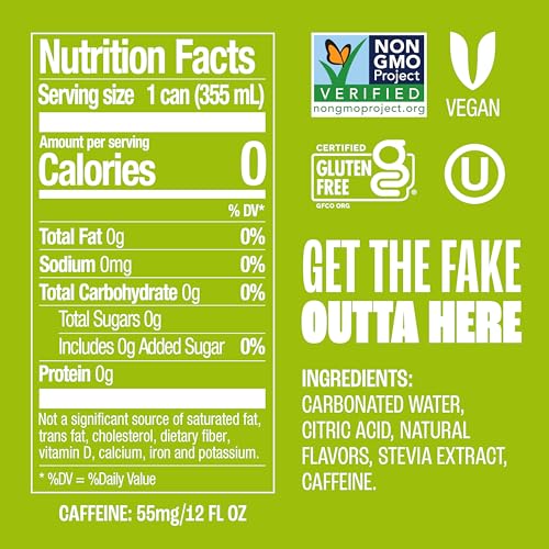 Image of Zevia Zero Sugar Soda, Mountain Zevia, 12 oz Cans (24-Pack) - Naturally Sweetened, Non-GMO Project Verified, Gluten-Free, Vegan