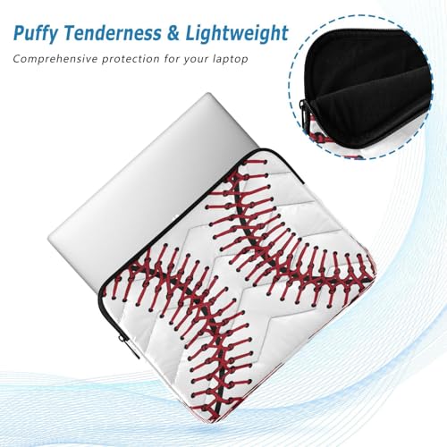Funda para portátil 13-14 pulgadas textura beisbol miniatura 5
