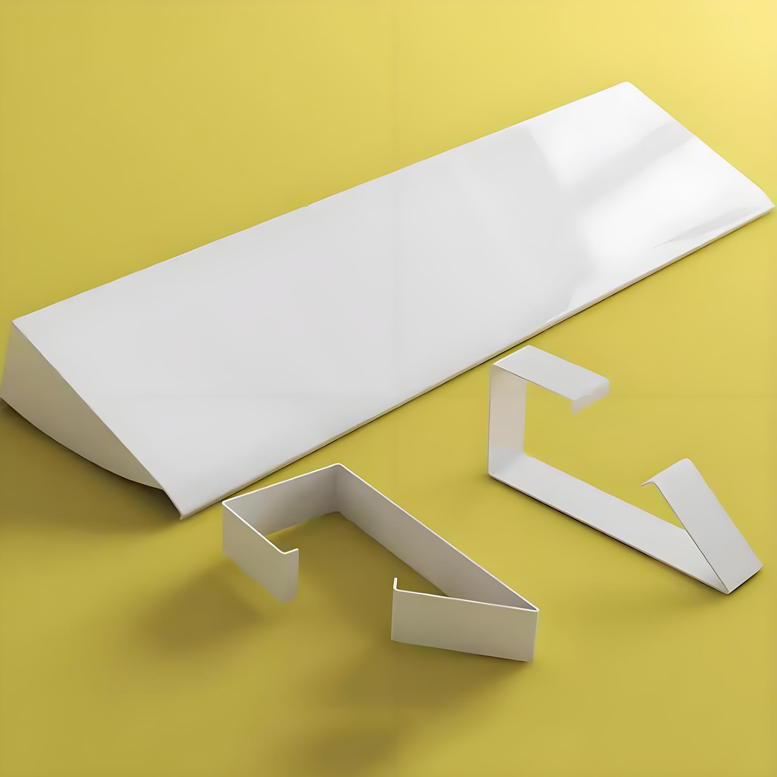 Heizungsregal Ohne Bohren - Weißes Heizkörperregal aus Aluminiumlegierung, 20kg Tragkraft, Schutz der Wände(Size:50cm)