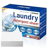 + Laundry Sheet Paper, Laundry Detergent Sheets 120 Loads, Luxury Laundry Sheet, Washing Powder, Sheets Laundry Club Laundry Detergent Sheets, Deep Clean Formula with Stain Fighting Power (120PCS)
