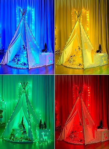 Minetom GP-SW290DC0209-IP44(US)A Battery Operated Fairy Lights,33 Feet 100 Leds Color Changing Twinkle Lights With Remote Timer,16 Colors Waterproof String Lights For Room Garden Patio Indoor Outdoor Decor thumb #7