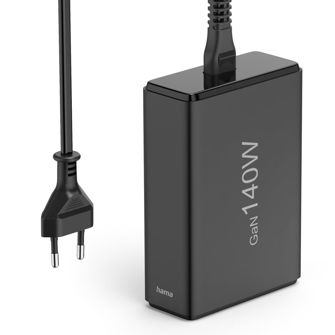 Ładowarka Stacja Ładująca Hama 140W z Technologią USB GaN, z 3 Portami USB-C i 2 Portami USB-A, Obsługa Power Delivery i QuickCharge, Czarna
