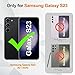 JAME for Samsung Galaxy S23 Case, Slim Soft Bumper With Ring Holder Kickstand, Shockproof Protective Cover [NOT for S23 Plus & Ultra], 6.1