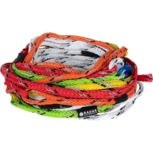 Radar Vapor Knotless 9-Section Mainline Waterski Rope, Tournament Colors