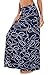 Urban CoCo Women's Stylish Spandex Comfy Fold-Over Flare Long Maxi Skirt (M, 10)