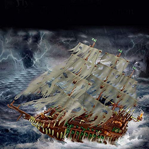Mould 13138 Kreatives Piratenschiff, 3653 Stück MOC Kriegsserie, Kompatibel Mit Legosteinen, Großes DIY Geisterschiff… – Bild 7
