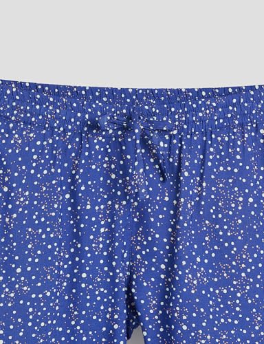 Image of Amazon Brand - Symbol Girls Flared Fit Printed Rayon Shorts | Elasticated Waistband | Age 2-14 Years