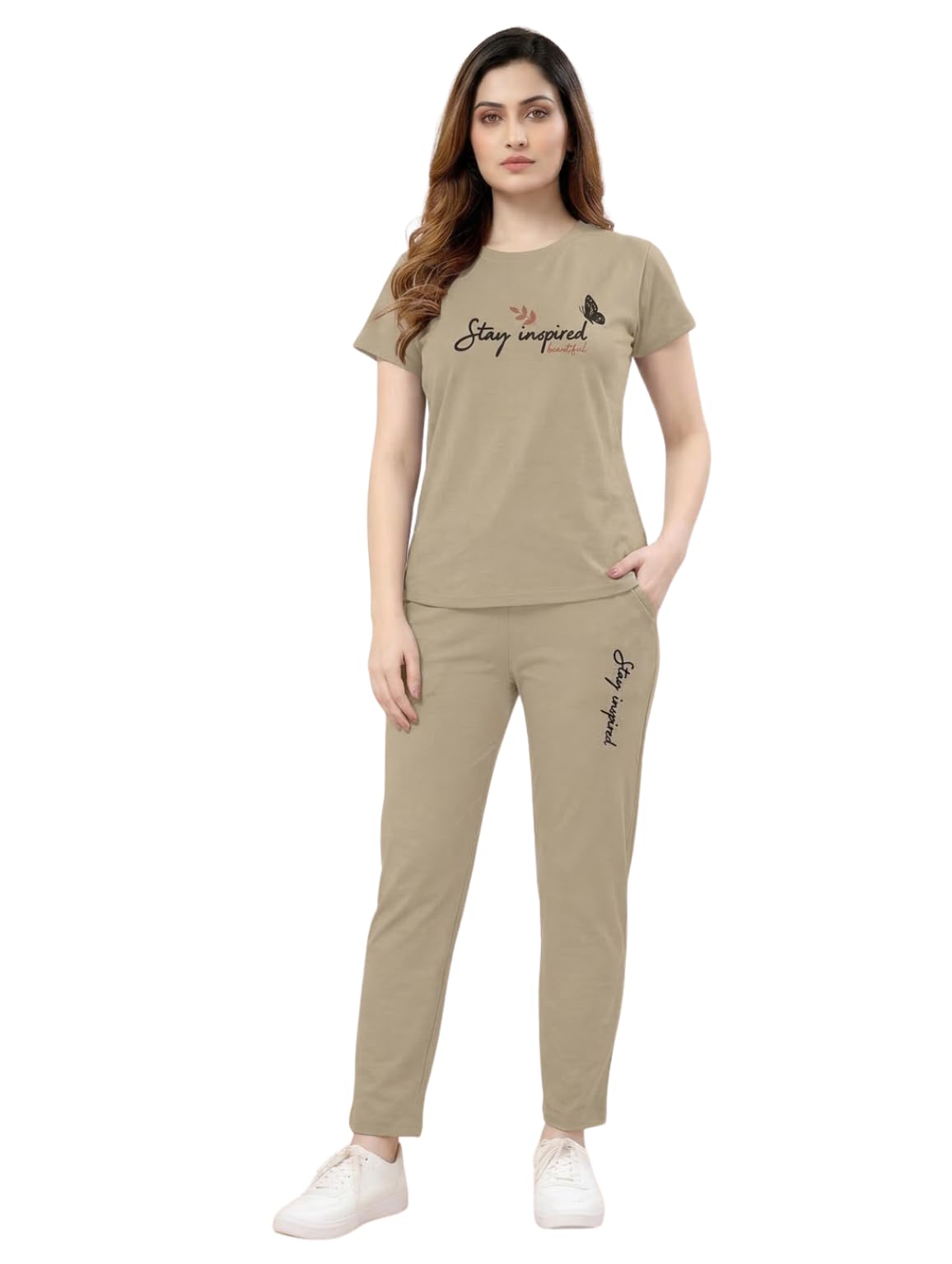 Women Night Suit T-Shirt & Pyjama Set | Soft Breathable Sleepwear | Comfortable Summer Night Dress for Ladies & Girls | Lightweight Loungewear-image-47