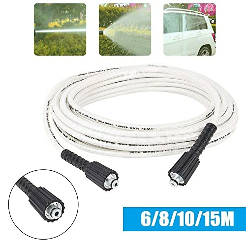 Image of Pressure Washer Hose Pipe 7 Meter Compatible with JPT, STARQ, REQTECH (Length 7 Meter,Color - Gray /White)