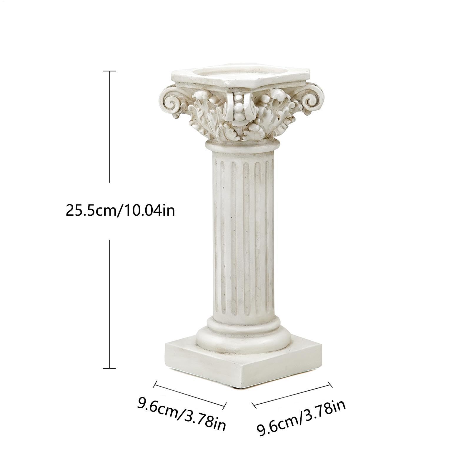 Generico Piedistallo a Colonna Romana Decorativa - Pilastro Romano Colonna Greca | Supporto a Piedistallo in Resina per Piante e Sculture | Decorazione per Feste Compleanni Matrimoni Interno Esterno