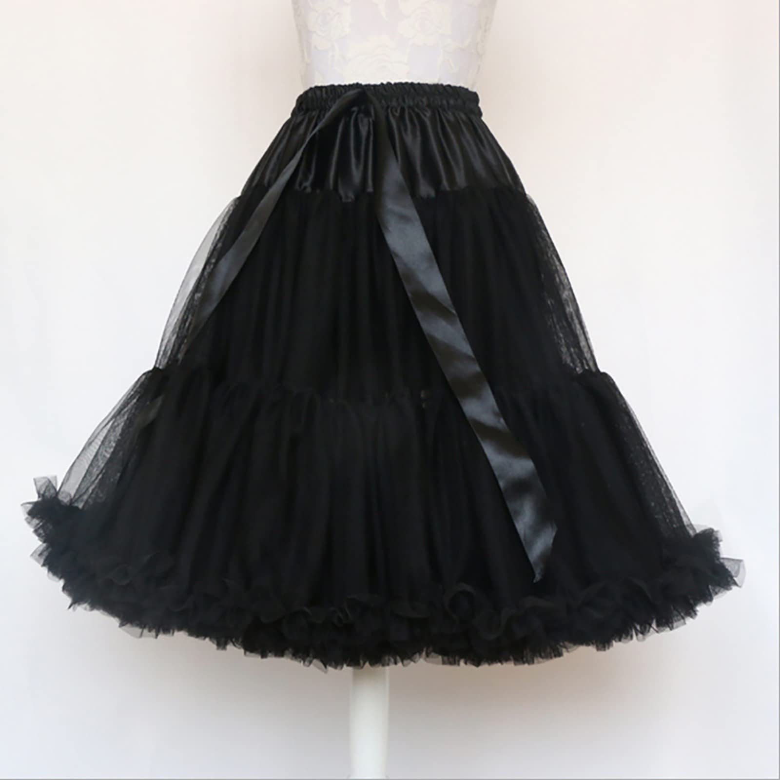 Tütü Damen Tutu Röcke Retro Ballett Unterrock Petticoat Tutu High Waist Pailettenrock Festlich Ballkleid Ballkleider Elastisch Tanzkleid Cosplay Tutu Tüllkleider Faschingskostüme
