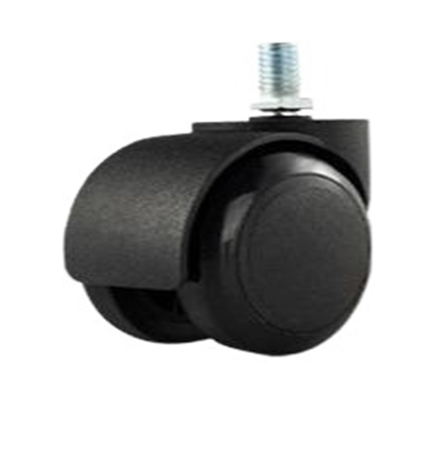 MXXDMOPD 2 Inch Retaining Ring 11mm/Threaded 10mm Swivel Wheel Office Chair Caster Boss Clip Spring PU Furniture(Thread-black)