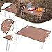 Aymzbd Camping Table Camping Furniture Mini Compact Lightweight Folding Table Beach Desk for Fishing Travel Barbecue Beach Garden, Light Brown
