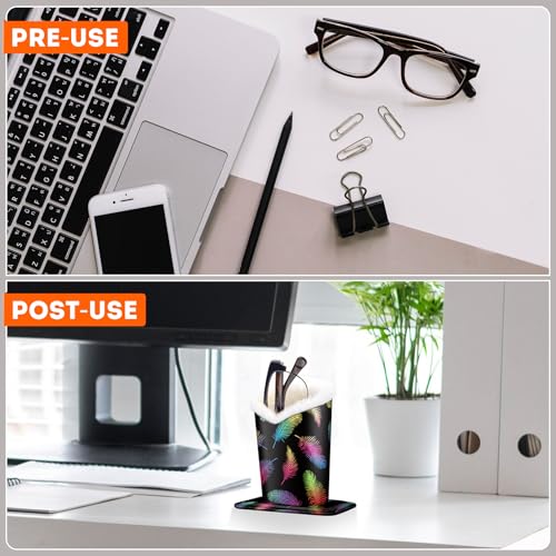 Image of Pack of 2 Plush Lined Eyeglasses Holder Stand Protective Glasses Case For Desks Or Nightstands