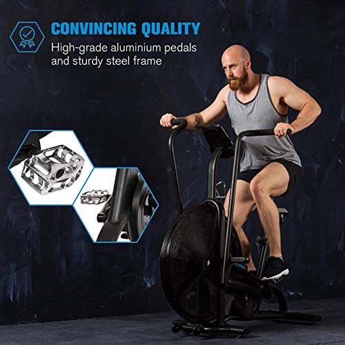 Image of Exercise Bicycle Height and Depth Adjustable Maximum 330lb for Gym Home Cardio Workout Machine Training (Black)